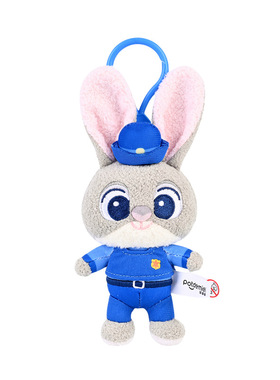 正版迪士尼挂件疯狂动物城公仔朱迪尼克背包挂饰豹警官玩偶配饰女