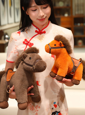 新款马年吉祥物公仔创意八骏马庆店活动礼品礼物生肖马新年礼物