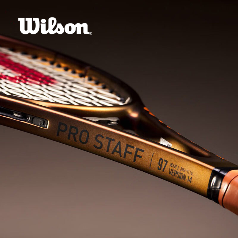 Wilson威尔胜网球拍V14碳素小金拍PRO STAFF郑钦文PS97黑拍TEAM - 图1