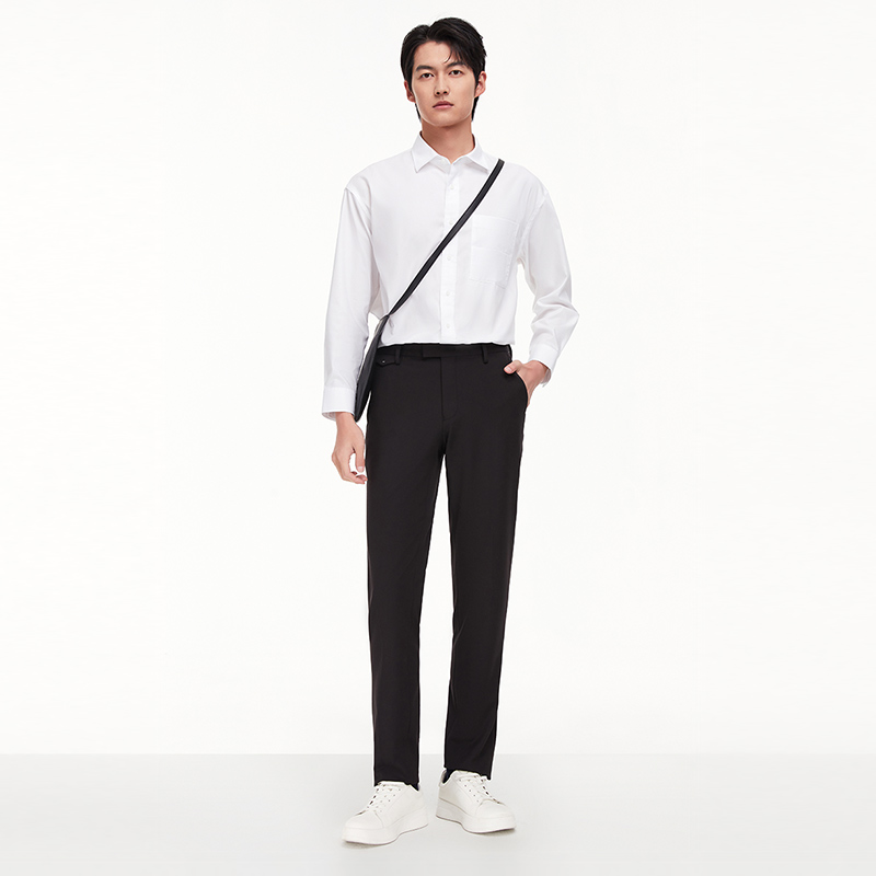 [暖燚绒]九牧王男裤西裤年款蓄热保暖舒适西装男裤BN