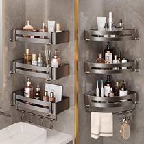 Bathroom Toilet Shelving Shelf Free to punch toilet Wash Wash Terrace Wall Triangle containing frame Bath Wall-mounted