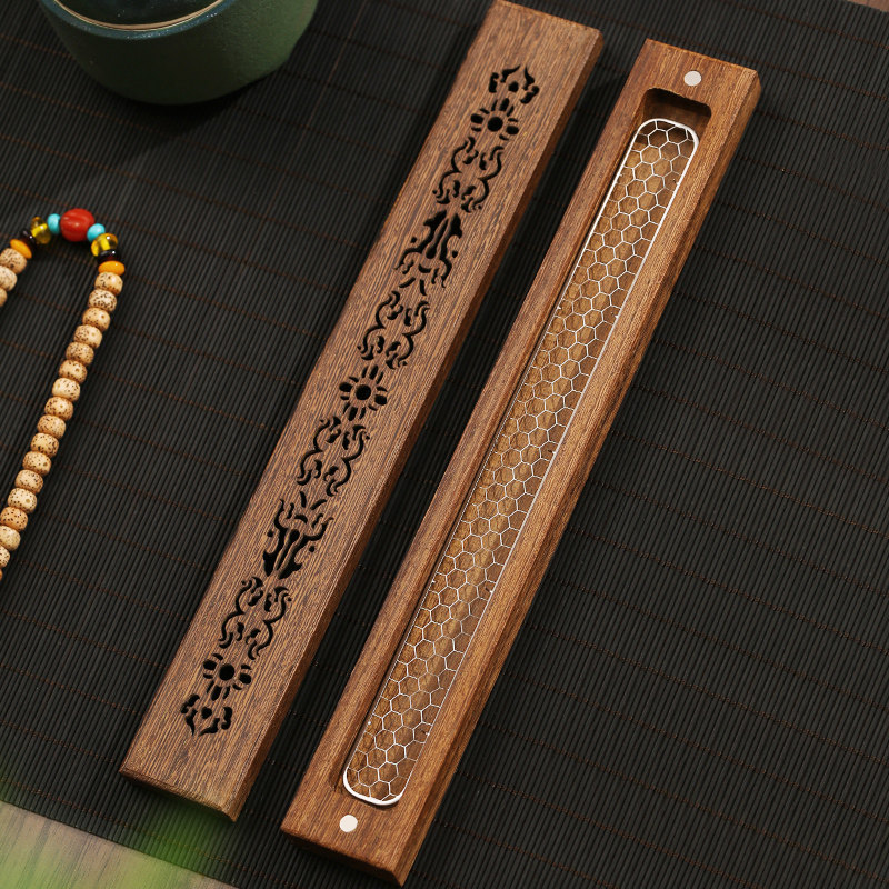 鸡翅木檀香熏香炉家用室内香盒沉香炉线香香插香座卧香盒香道套装,淘宝优惠券,粉丝福利购,淘宝优惠卷