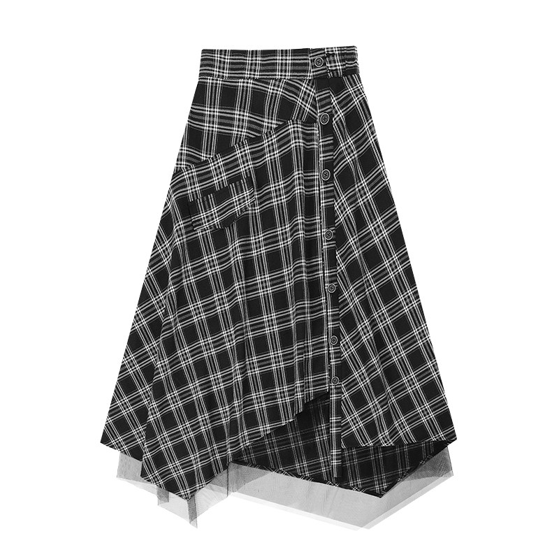 不规则女长裙2020秋季新款半身裙 宝薇洛半身裙