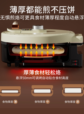 定时新款家用商用双面加热电饼铛