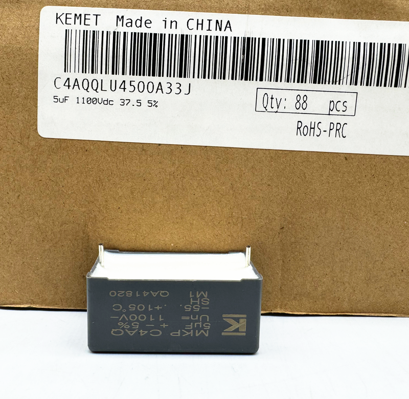 KEMET C4AQQLU4500A33J 5uF 1100V MKP-C4AQ DC-LINK直流滤波电容-图2