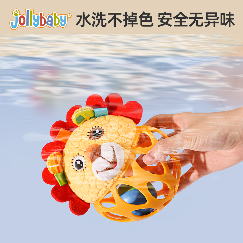 jollybaby洞洞球婴儿手抓球抚触球感统训练宝宝追视训练触感玩具-图2