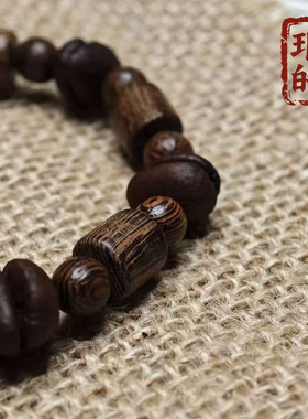 复古文艺小众设计咖啡豆手串