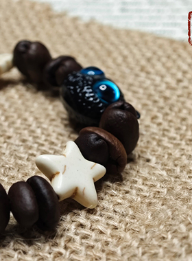 创意咖啡豆猫咪手串闺蜜礼物