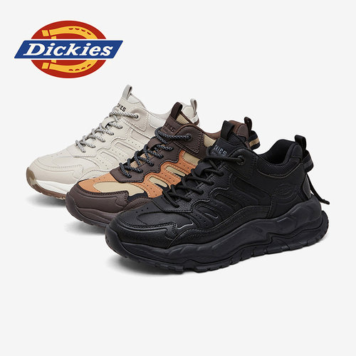 Dickies老爹鞋男款2026新款男鞋夏季厚底中帮鞋子男士休闲运动鞋 - 图3