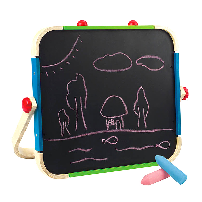 Hape便携式画板磁性力宝宝写字白板小黑板家用儿童绘画涂鸦板可擦-图3