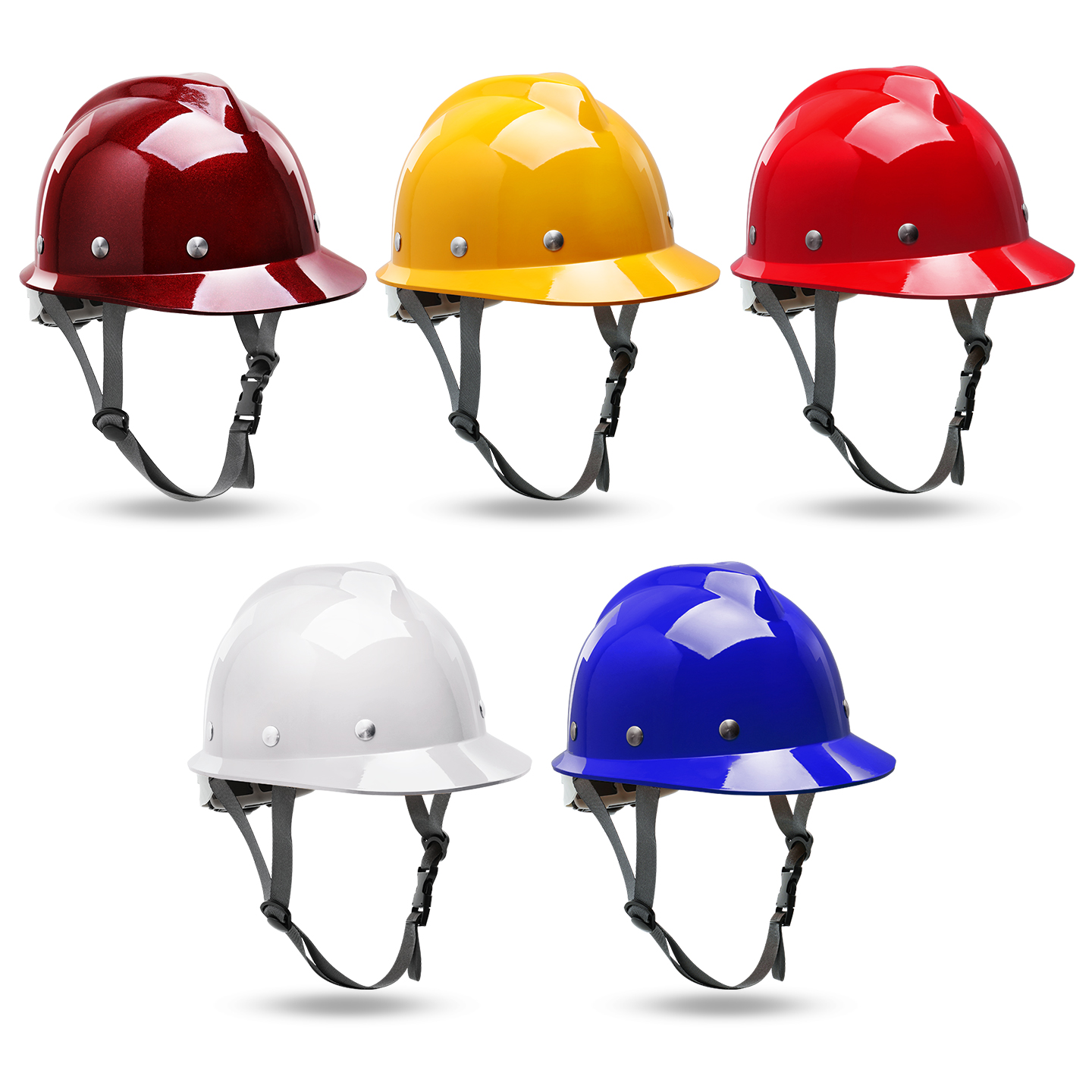 LIKAI真玻璃钢安全帽 FRP材质建筑工程领导国标加厚耐高温头盔 - 图2