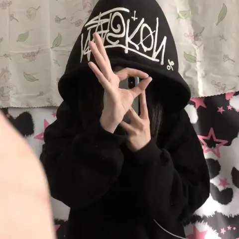 连帽卫衣男秋冬新款重磅纯棉高级感刺绣大码情侣款男女宽松外套潮 - 图2