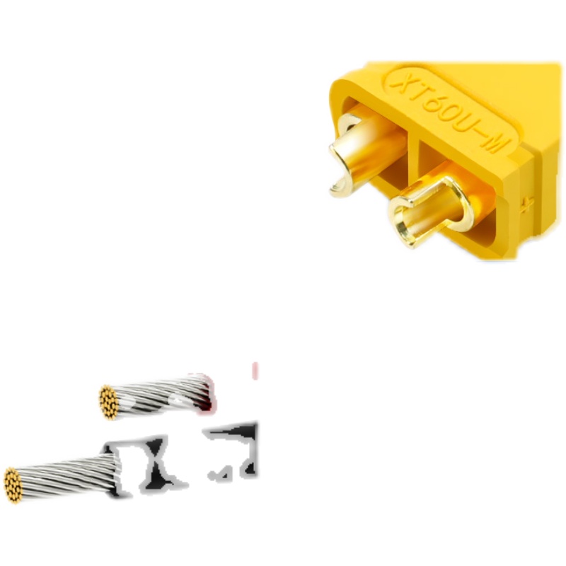 xt60L XT90h锂电池连接器航模公母对接香蕉航空AM1015E插头 - 图3