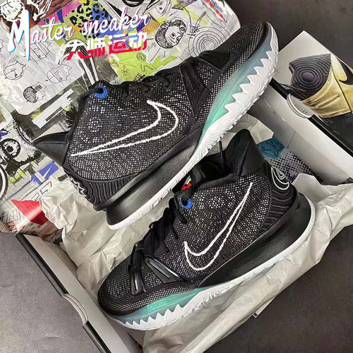 Nike耐克Kyrie 7欧文7代首发黑白运动实战篮球鞋男CQ9327-002-400-图0