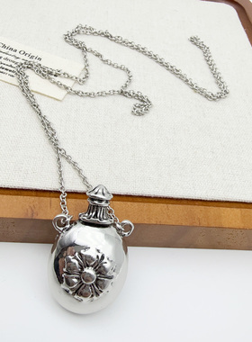 雕刻酒壶吊坠项链百搭