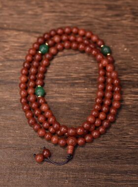 8mm风化玛瑙108颗佛珠念珠手链项链男女同款包邮到家