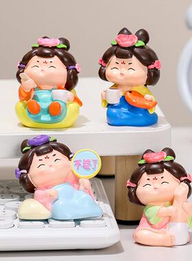 国潮唐仕女玄关家居摆件桌面装饰