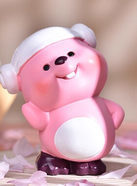 loopy盲盒歪头杀露比小海狸玩偶女生闺蜜桌面小摆件生日礼物新年