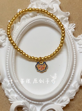 四叶草金珠串珠如意圆珠仙桃