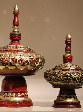 新中式木制饰品东南亚spa按摩