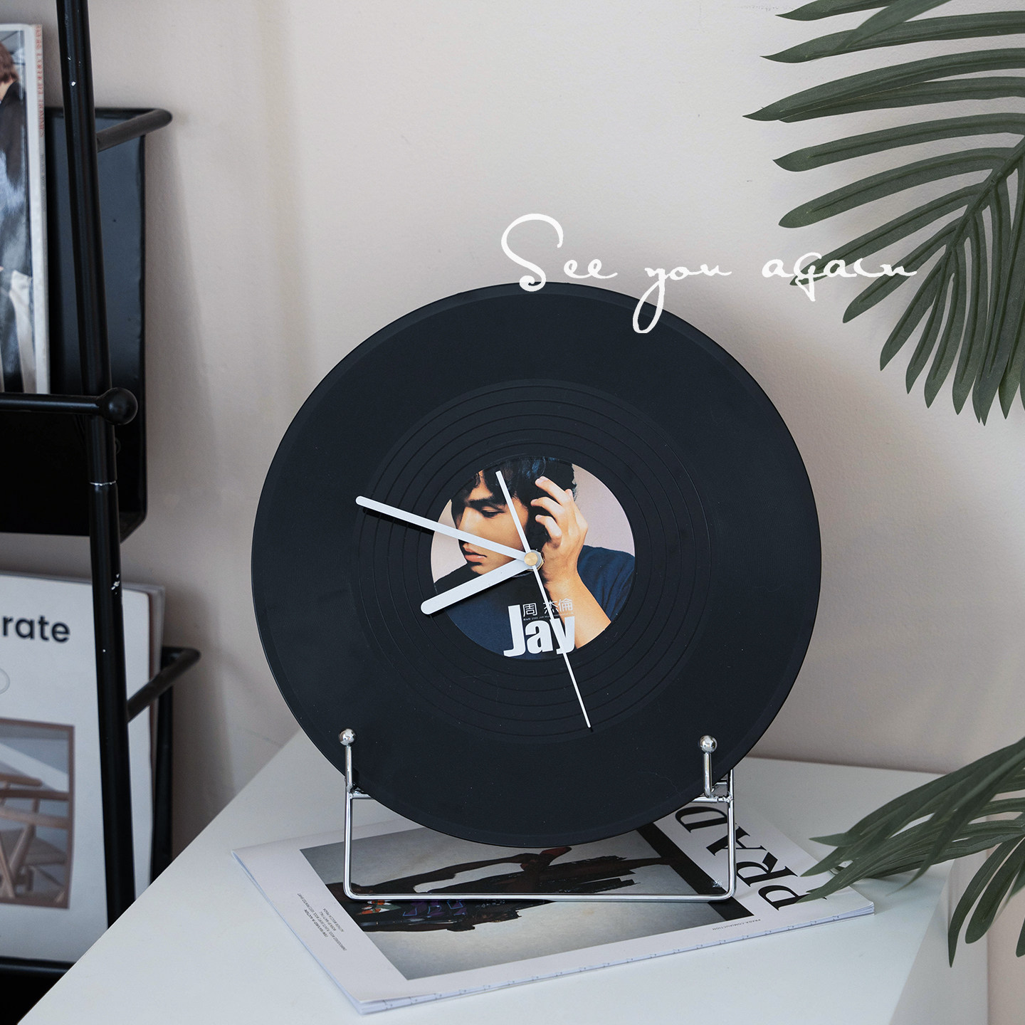 中古创意落日轻奢时钟装饰高颜值入户玄关房间卧室桌面高级感摆件,淘宝优惠券,粉丝福利购,淘宝优惠卷