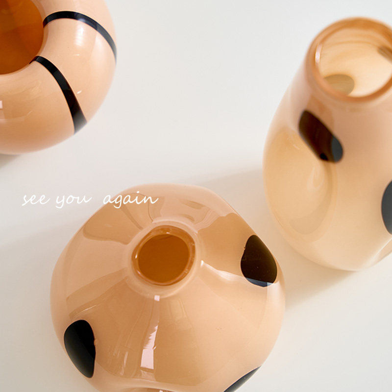 法式中古琉璃玻璃花瓶客厅复古插花桌面装饰品轻奢高级感花瓶摆件,淘宝优惠券,粉丝福利购,淘宝优惠卷