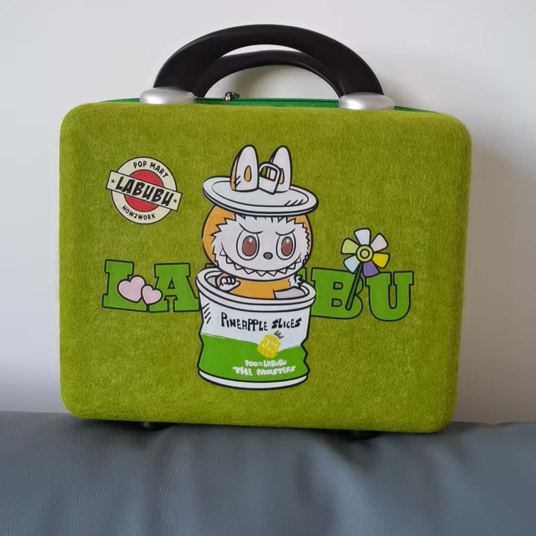 新款高档伴手礼手提箱六一儿童节零食大礼包可爱拉布布毛毡礼品箱 - 图2