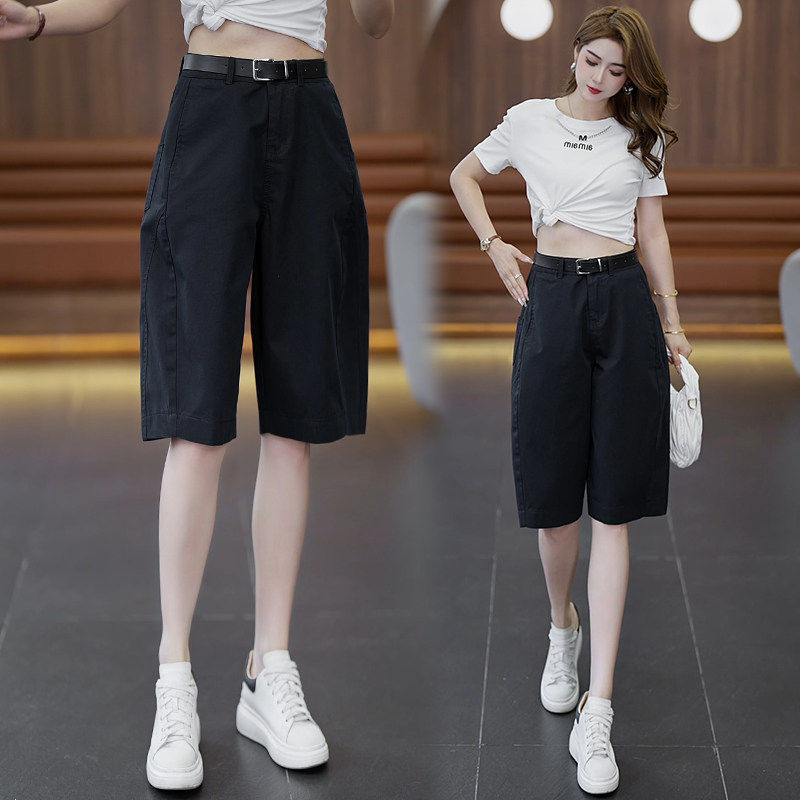 流行爆款花苞短裤女夏薄款2026新款高腰休闲六分裤宽松五分工装裤,淘宝优惠券,粉丝福利购,淘宝优惠卷