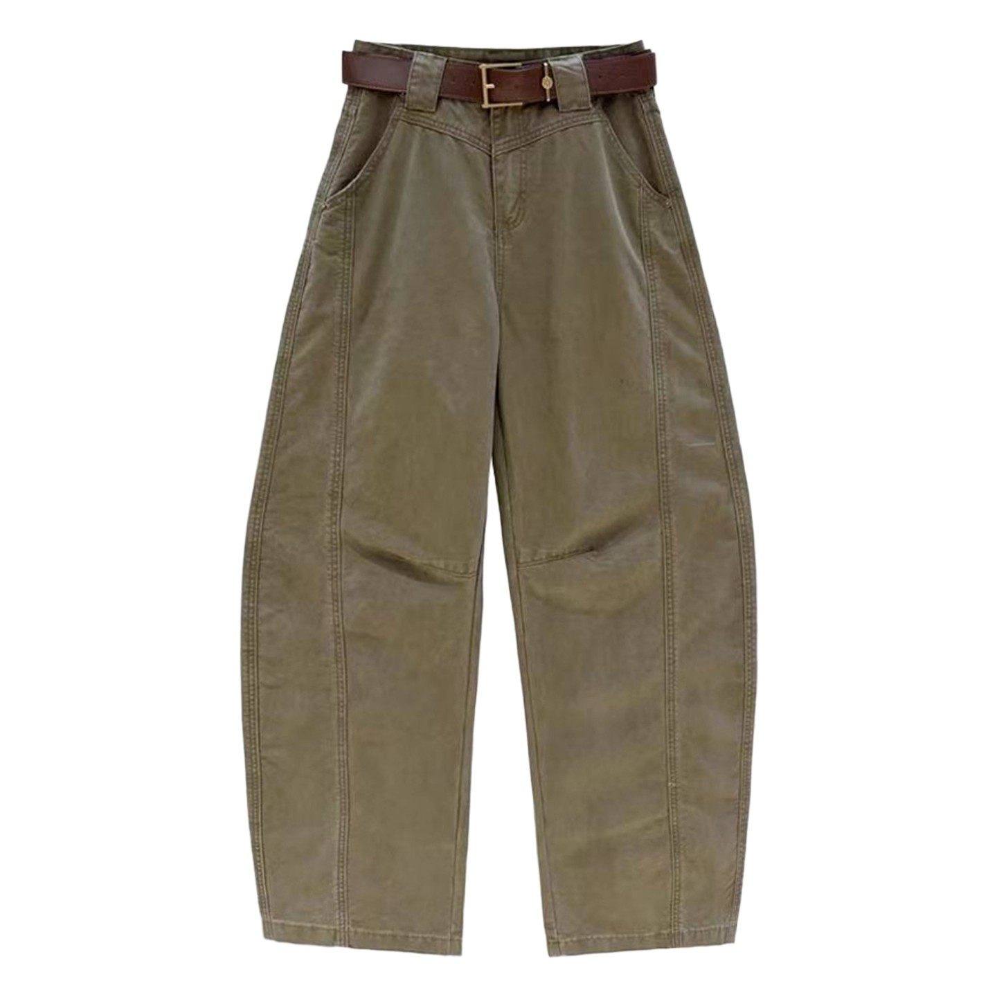 阔腿工装裤女春秋2026年新款流行爆款休闲直筒裤高腰显瘦弯刀裤子,淘宝优惠券,粉丝福利购,淘宝优惠卷