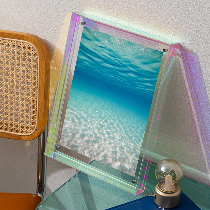 北欧风大海风景装饰画客厅餐厅亚克力框挂画唯美蓝色治愈系摆画,淘宝优惠券,粉丝福利购,淘宝优惠卷