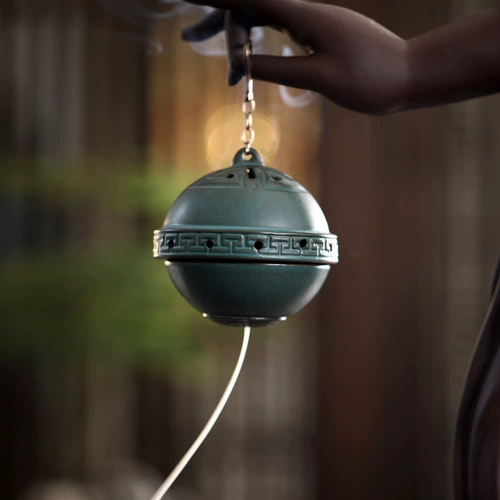 紫巅 Антикварная курильница для благовоний, креативная аромалампа из сандалового дерева, китайский стиль, креативный подарок