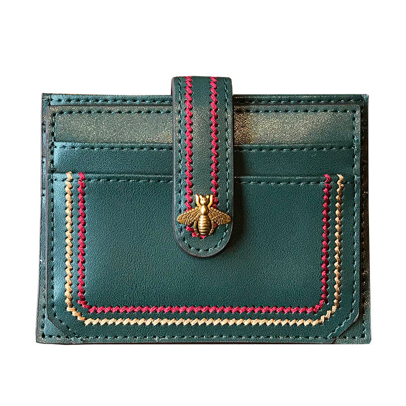 女小巧超薄精致高档防消磁真皮卡包 伊布雅卡包