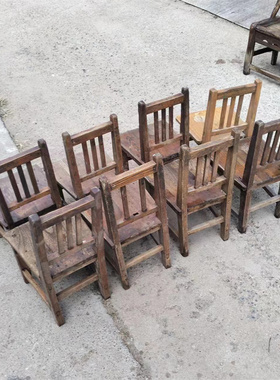 老物件旧家具小板凳椅子靠背椅