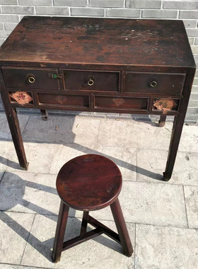 老式办公桌书桌民宿装饰老物件