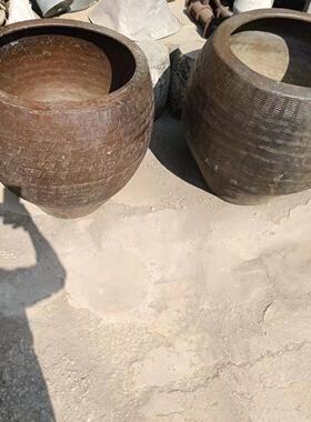 中式复古荷花缸养鱼石缸园林装饰