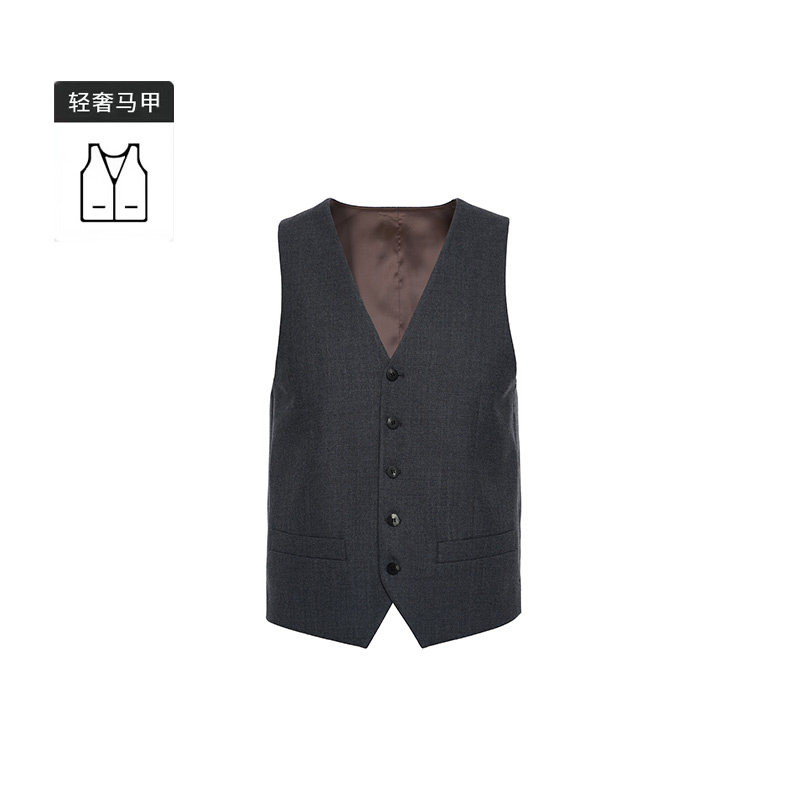 秋季新款callisto2025秋季新品绵羊毛男士V领商务休闲马甲,淘宝优惠券,粉丝福利购,淘宝优惠卷