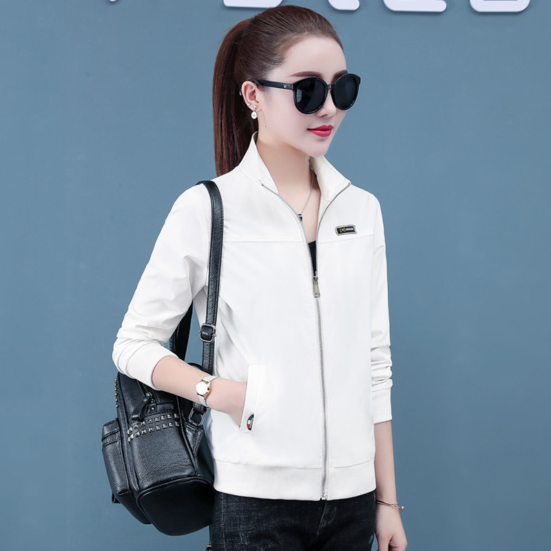 短外套女士春秋2020宽松棒球服上衣 米维莎短外套