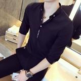 Приятная телу рубашка, трендовый лонгслив, в корейском стиле, короткий рукав