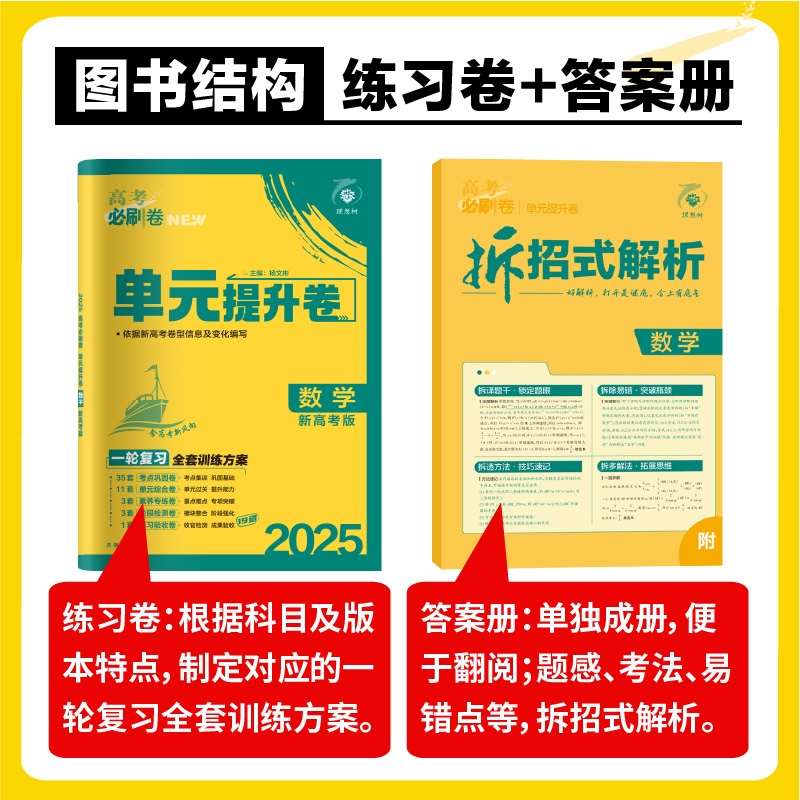 理想树2025新版高考必刷卷单元提升卷新高考版全国版数学英语物理化学生物语文历史地理政治新教材高三一轮复习教材同步单元检测卷