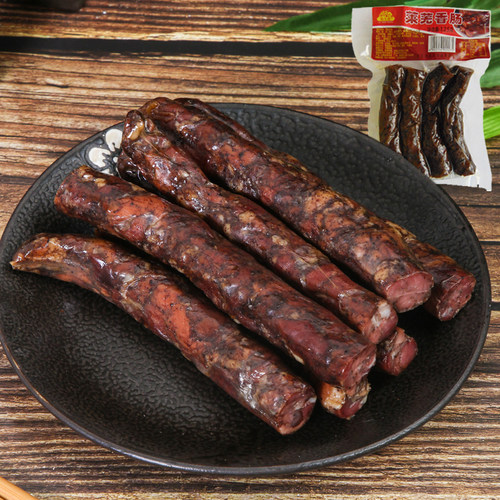 正宗山东特产莱芜香肠口镇风干南肠五香麻辣猪肉腊肠熟食开袋即食 - 图1