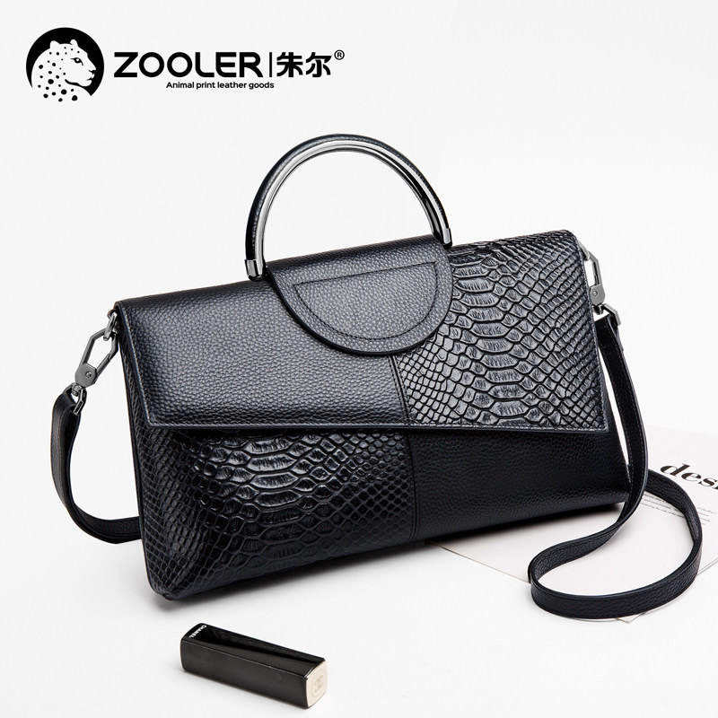 真皮手拿包2019新款潮大容量斜挎包 朱尔蒂蓓丝女士包袋