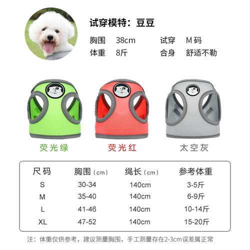 Жилет -тип собачья веревка маленькая собачья грудная ремешка Тедди Баргер щенки