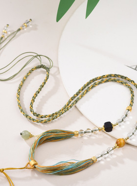 手工编织挂绳可调节唐卡挂件绳