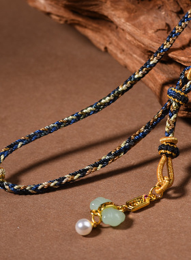 藏式民族风项链绳搭配唐卡/玉坠