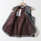Middle-aged and elderly velvet warm business commuting vest and waistcoat