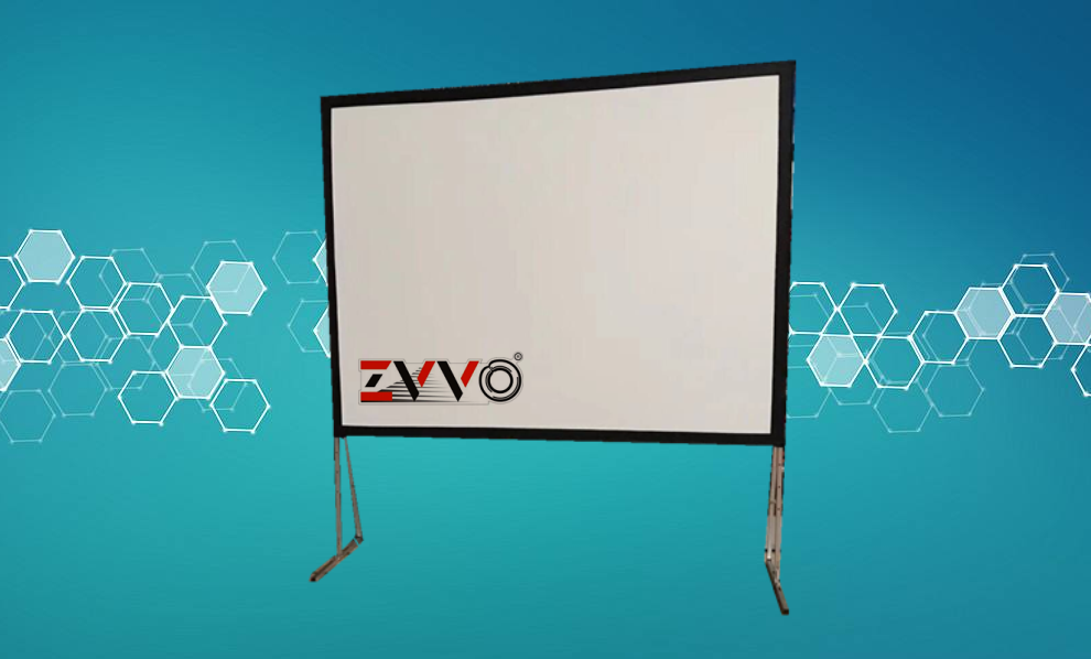 ZVVO 100 300寸快速折叠幕布便携移动户外幕布投影幕布投影机幕布