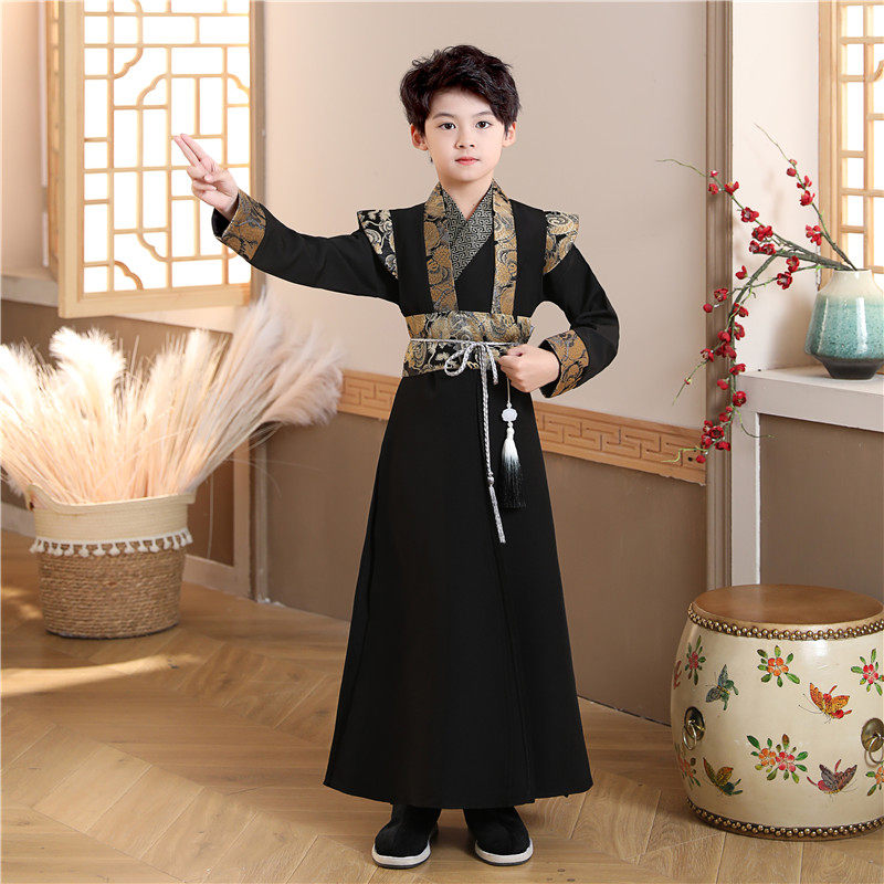 2021新款儿童秋冬男童古装唐装汉服 汐沚民族服装/舞台装