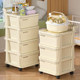 Trolley snacks storage rack baby supplies storage cabinet