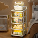 Trolley snacks storage rack baby supplies storage cabinet