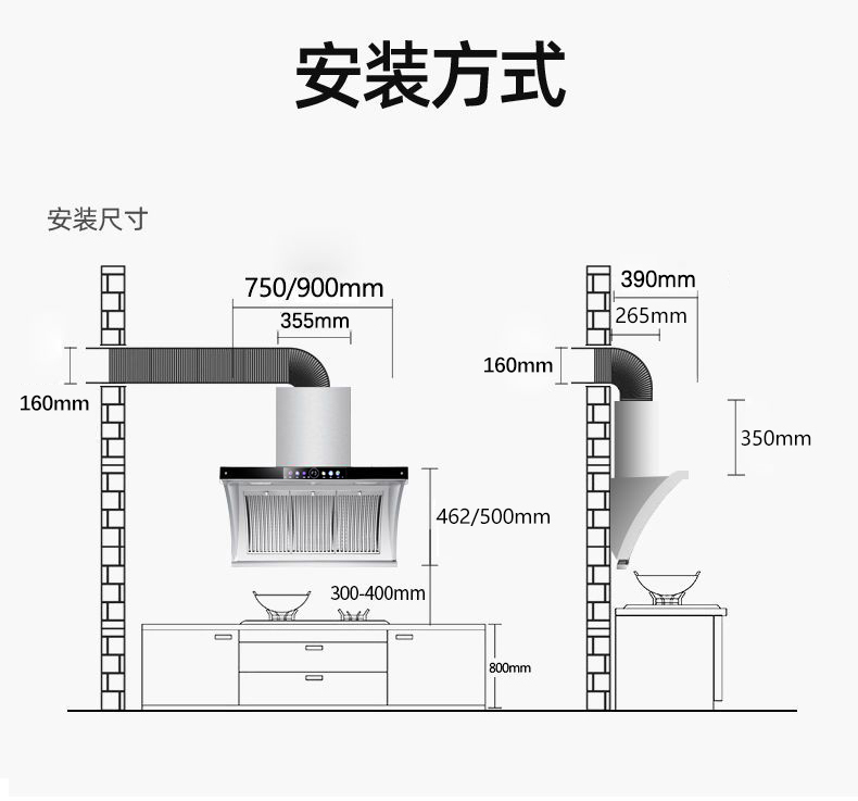 油烟机侧吸式美珏好太太不锈钢小型家用厨房吸油机大吸力抽油畑机-图0